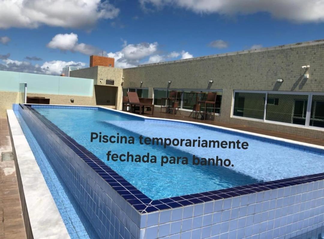 Confortavel Flat Com Piscina De Borda Infinita Na Cobertura Cabedelo Exterior photo